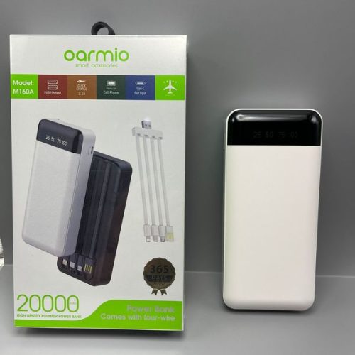 oarmio 20000 mA large-capacity charging treasure portable mobile power supply comes with four-line charging treasure wholesale